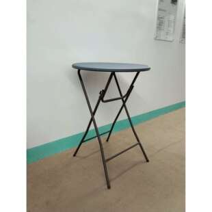 藤面花纹桌面吧桌 高台圆桌 派对折叠便携式圆桌 80*110cm高桌