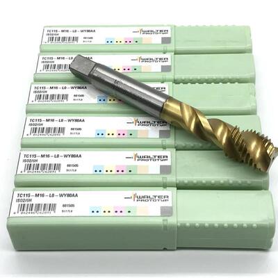 原装WALTER瓦尔特螺旋丝锥TC115-M16-L0-WY80AA螺旋丝攻