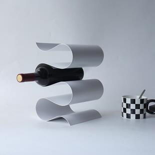红酒架摆件轻奢高档简约现代客厅酒瓶展示架子家用大气酒柜装饰品