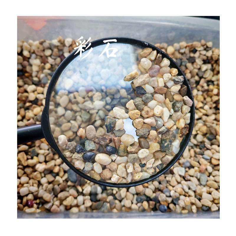 LEED认证复古水磨石米骨料 20-40mm水洗金黄石子 无机染色外墙