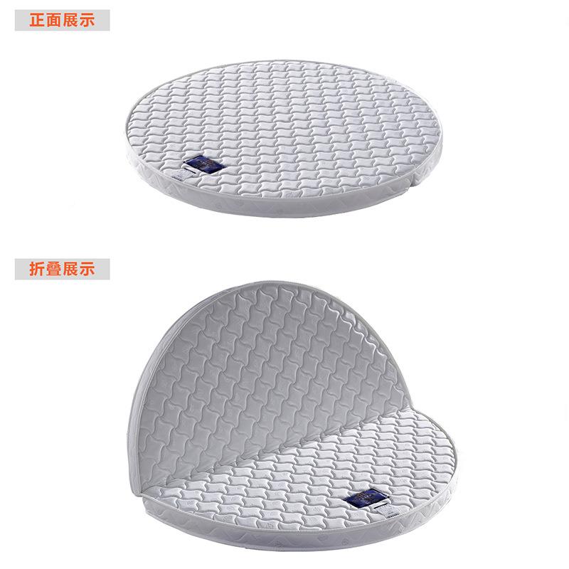 床2米圆硬乳胶棕垫bh0052椰棕圆垫护脊棕榈床可折叠圆软形简约床