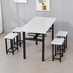 学线员面工工地食堂餐EZJ桌椅挂凳组合小吃饭店生餐饮米早餐馆餐
