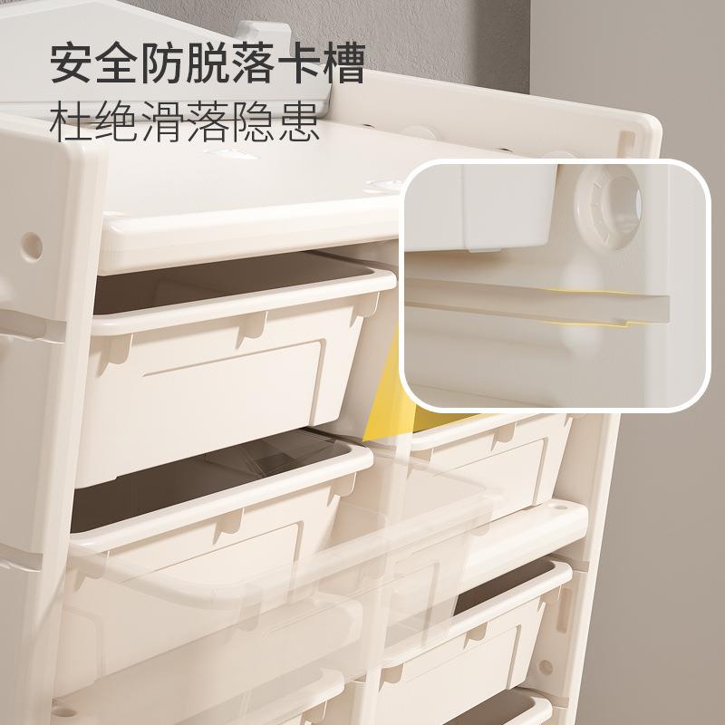 玩具绘本收纳儿童落地置物架积木塑料收纳柜小汽车杂物整理筐现货