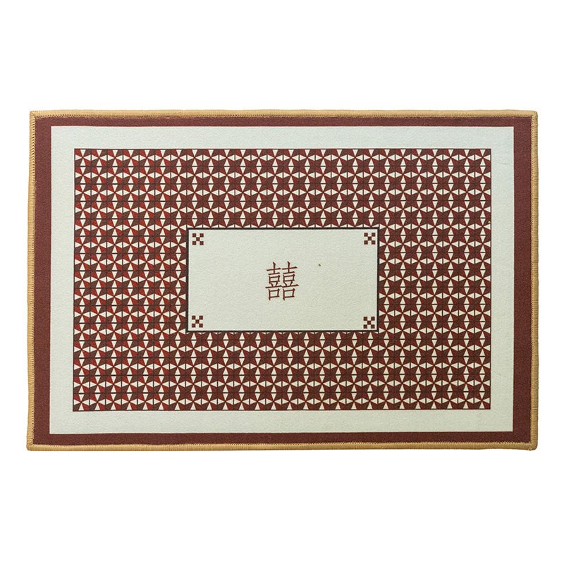 左咸敦道2022特m卖中式新婚新房地垫卫生间门垫子进门地毯防滑垫