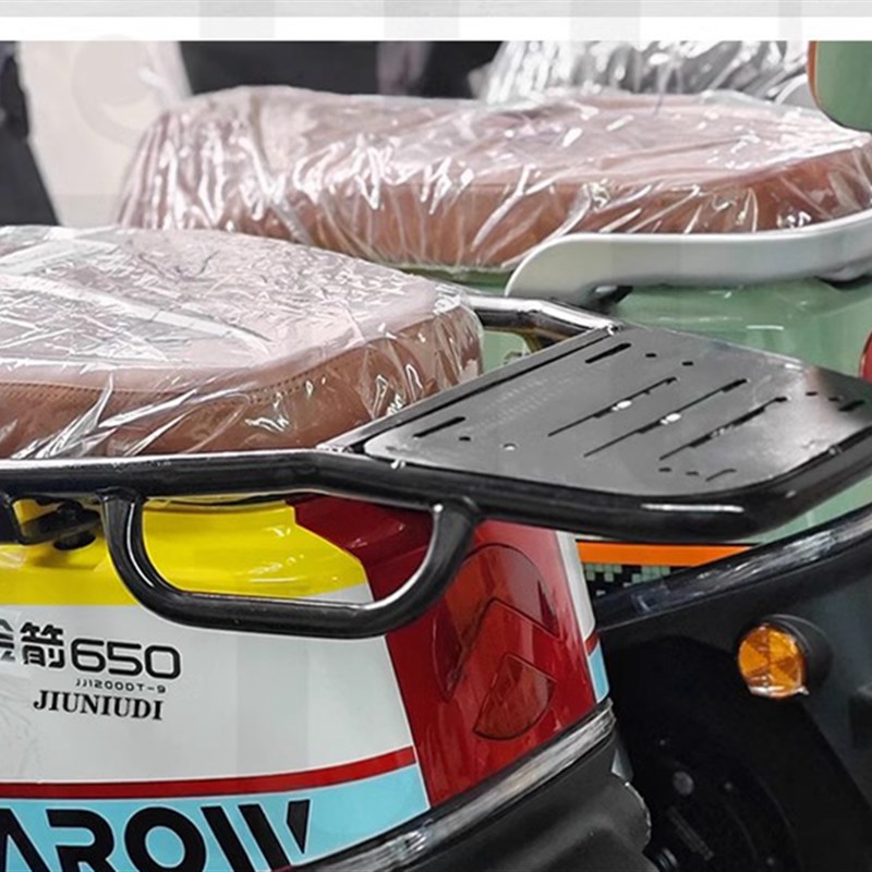 适用于电动车尾架加厚碳钢后货架电G动车收纳箱架铝合金尾箱架