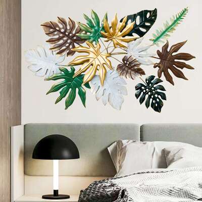 铁艺壁挂荷花荷叶装饰 挂墙 酒店大堂客服inor wall decoration羽