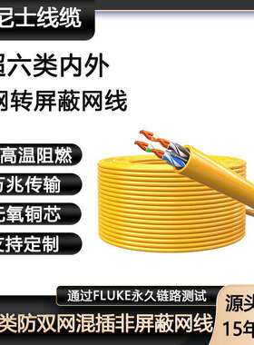 CAT6AUTP 23AWG0.52MM 0.53MM 0.54MM 0.55MM 0.56黄色超六类网线