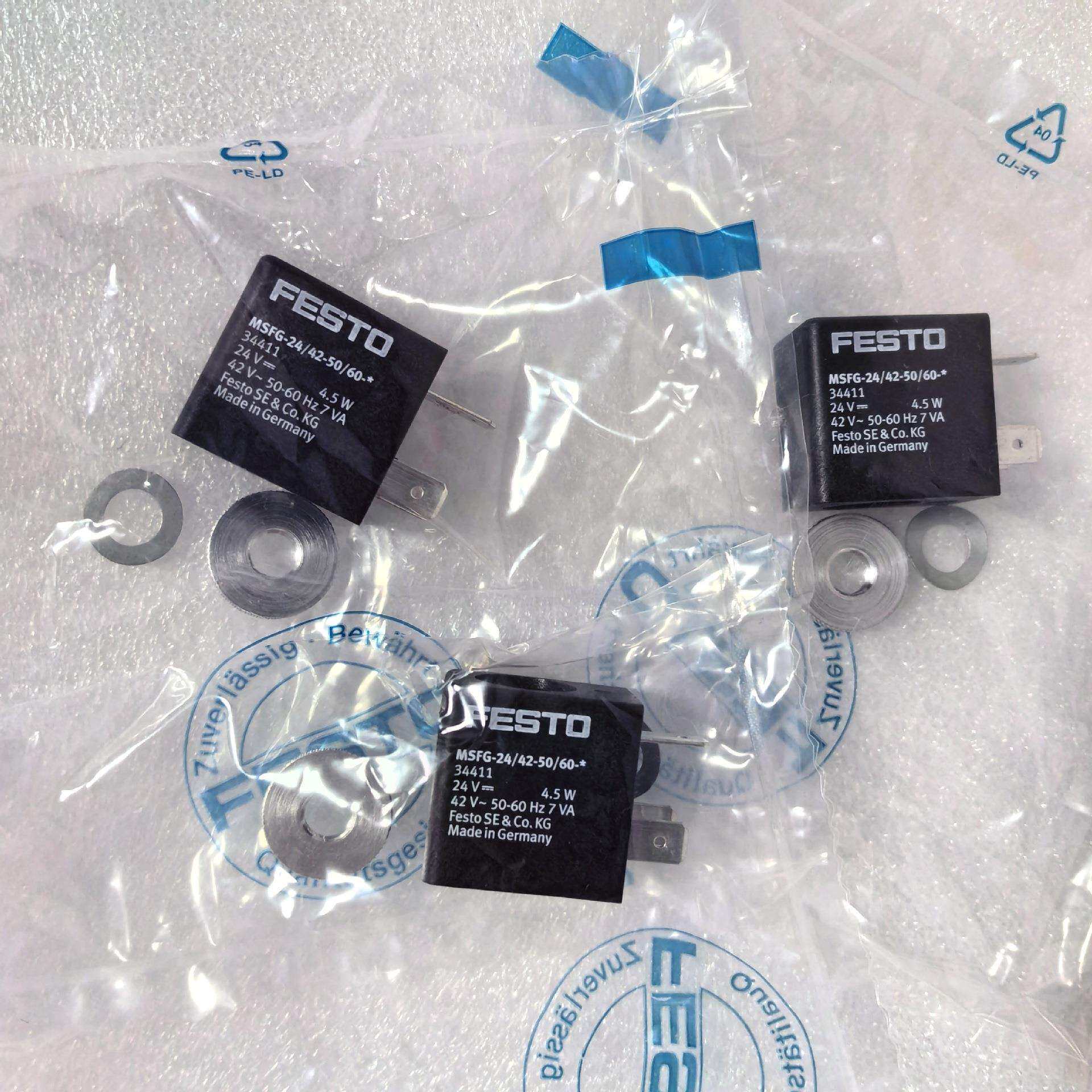 FESTO MSFG-24/42-50/60-OD 34411 4526 4527 4534 6720 电磁线圈