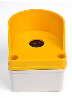 TJ-AG-0808-Q1接线盒开关按钮防水接线急停开关黄色指示灯塑料盒