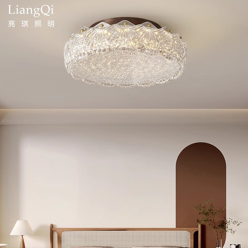 意式设计师款复古主卧室吸顶灯轻奢高级感水晶别墅客厅主灯大灯具