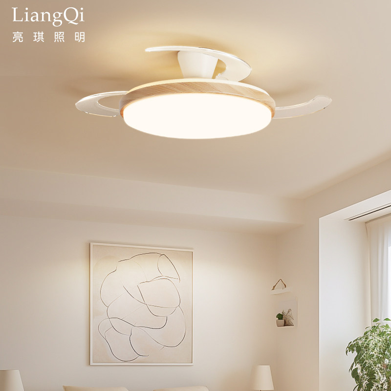 2025新款中古风全光谱护眼隐形变频吊扇灯餐厅灯卧室灯,家装灯饰光源,风扇灯,淘宝优惠券,粉丝福利购,淘宝优惠卷