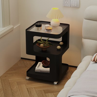 铁艺床头柜替代品小型家用卧室床边小桌子置物架带灯儿童床头边几