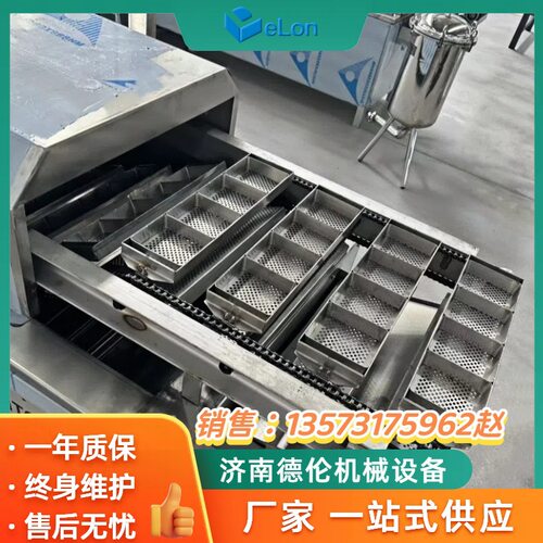 油炸方形袋装方便面生产机器设备 油炸面块成型加工流水线 出口