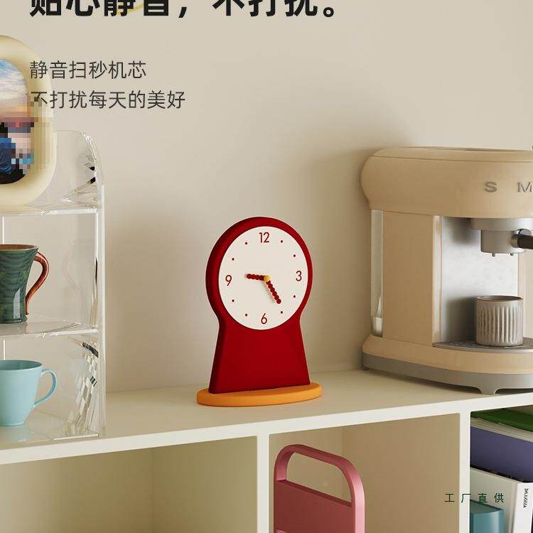 高颜值桌面表时钟摆件F985T6J8创意摆台式时钟客厅钟小钟表台桌面