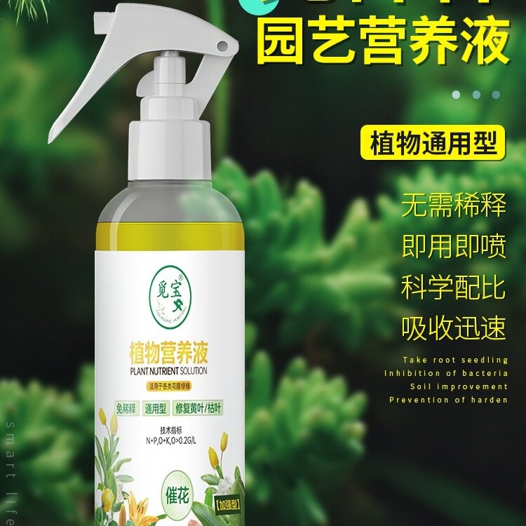 觅宝营养液植物通用型花肥发财树富贵竹绿萝水培盆栽家用肥料1