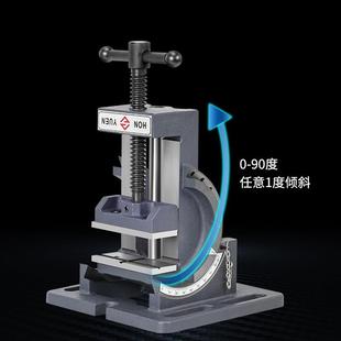 角498度平口钳钻床台钻用9度斜度木小台钳3寸4可0寸 工倾斜导杆式