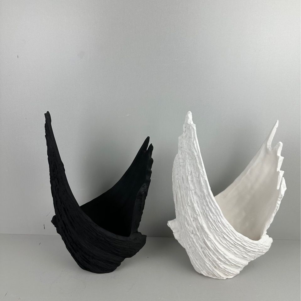 创意桌面花盆插花摆件 陶瓷景观装饰样板房玄关商场公司前台美陈