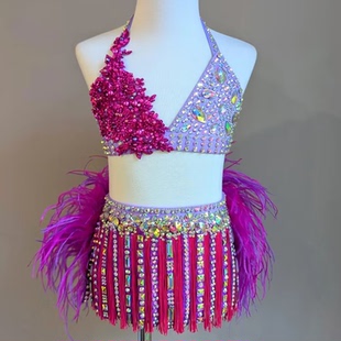 左媄现代舞蹈儿童成人女款 比赛服ZM656 专业比赛演出服艺考花式