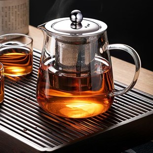 家用花t茶水壶耐高温加厚耐热过滤水壶煮茶壶 玻璃泡茶壶茶具套装