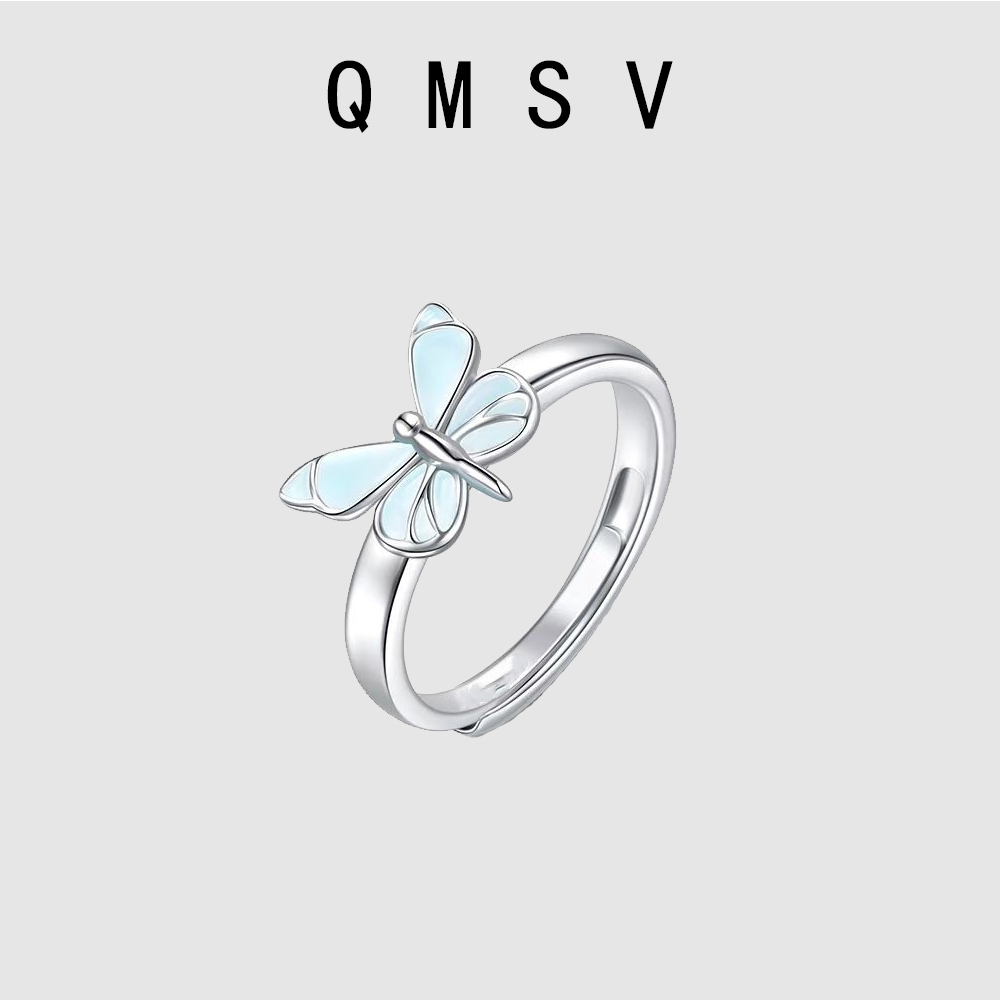 S925银森系浪漫小众设计感戒指