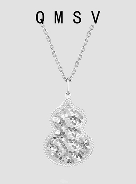 高级感设计S925纯银鱼鳞葫芦项链