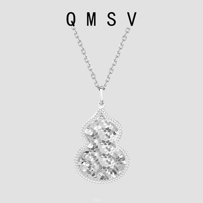 高级感设计S925纯银鱼鳞葫芦项链