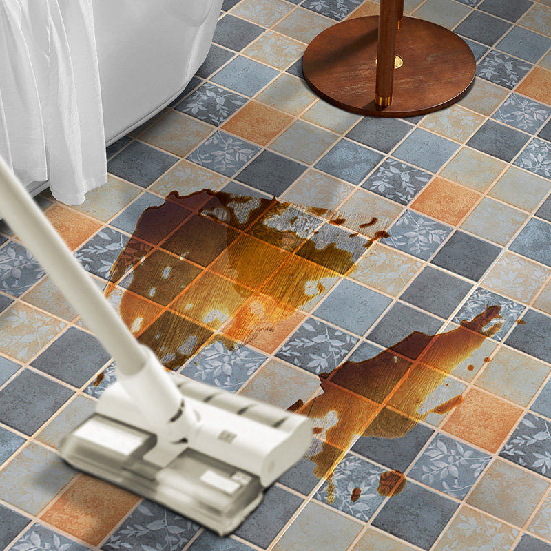 厨房浴室地板贴防油自粘壁纸地面瓷砖防水防滑化妆室翻新贴纸加厚,家装主材,PVC地板,淘宝优惠券,粉丝福利购,淘宝优惠卷