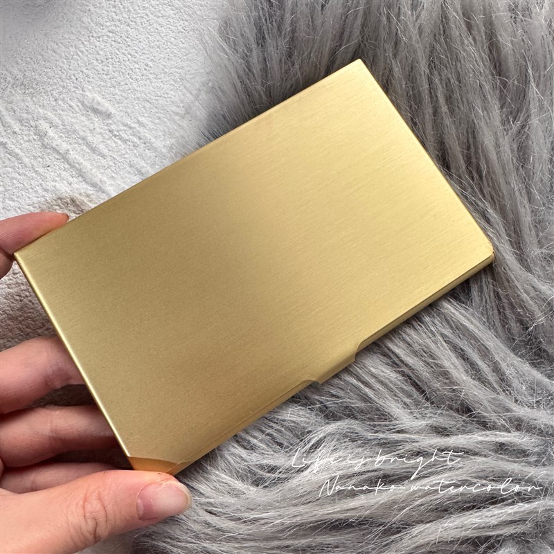 黄铜tn水彩盒便携式旅行收纳盒水彩颜料分装盒磁Z吸黄铜盒子