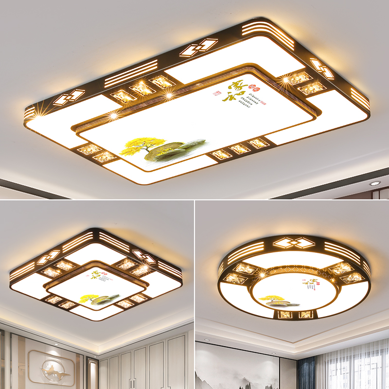 客厅灯简约现代大气l网红大灯大厅主灯led吸顶灯2023新款吊灯具