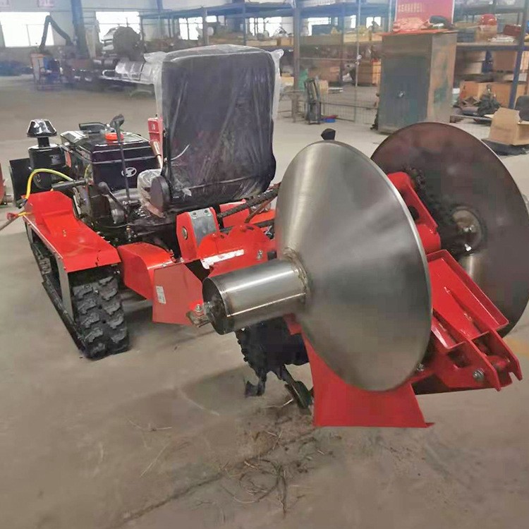履带旋耕机多地形山地用开沟机开沟施肥一体机