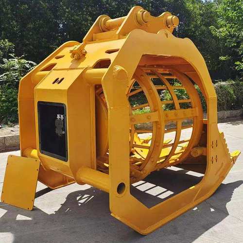 挖掘机旋转筛分斗挖机滚筒筛洗沙筛沙斗 干湿两用土石分离斗 配件