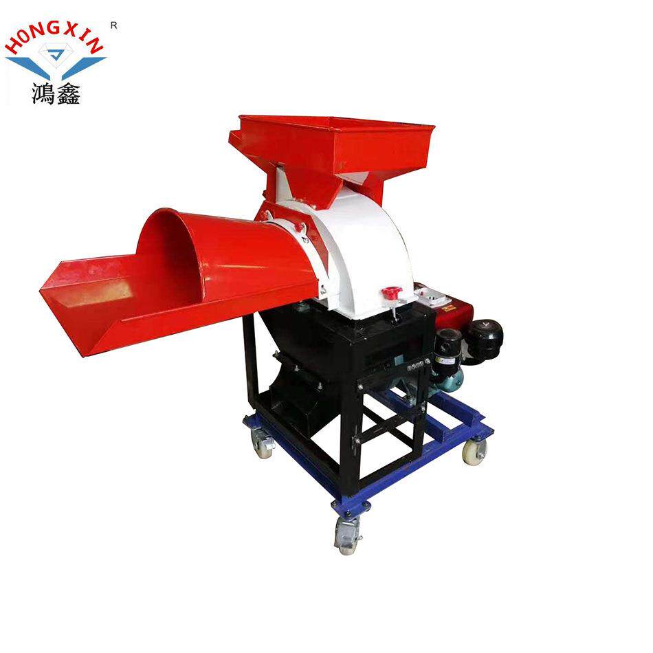 厂家铡草粉碎磨粉机各种动力带动时产700kg/h小型铡草磨粉机