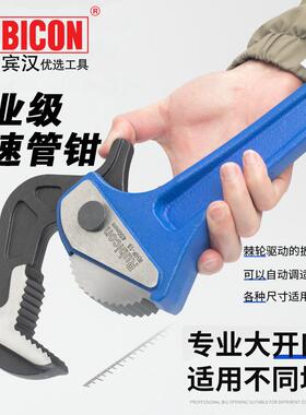 罗宾汉RUBICON RHP-08/10/12/14/18快速调节管钳 水管钳 管子扳手