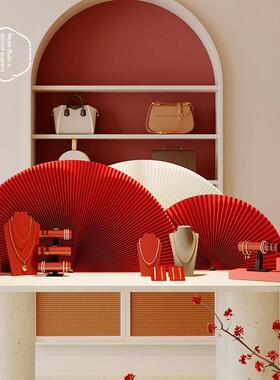 十八张纸风琴纸扇中国风装饰摆件文化墙甜品桌场景布局新型中国风