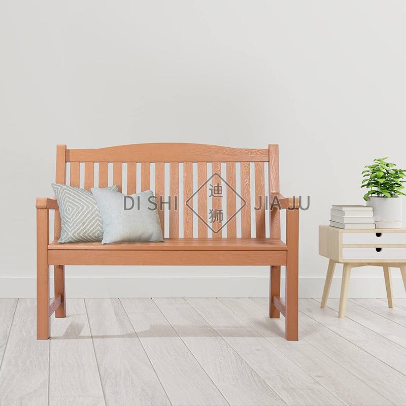 户S外WS-HHB01HIP塑木靠背公园椅子区休闲座椅靠背条椅广场等小候