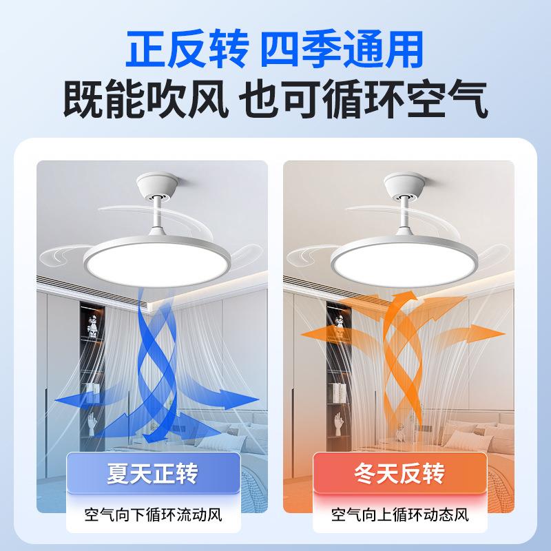 【折扣价】超薄风扇灯静音新款护眼电扇灯餐厅现代简约客厅卧室隐