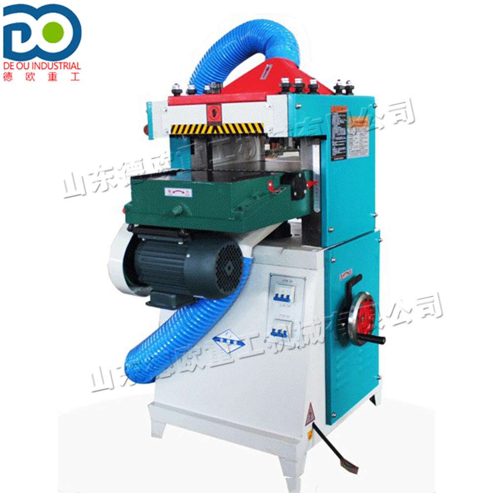 双面木材刨削压刨机Wood planer山东小型自动木工台式无尘刨木机