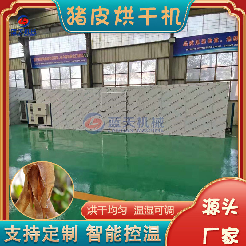 猪皮烘干机 大型肉皮肉制品脱水烧生物颗粒烘干房 猪肉干烘干设备