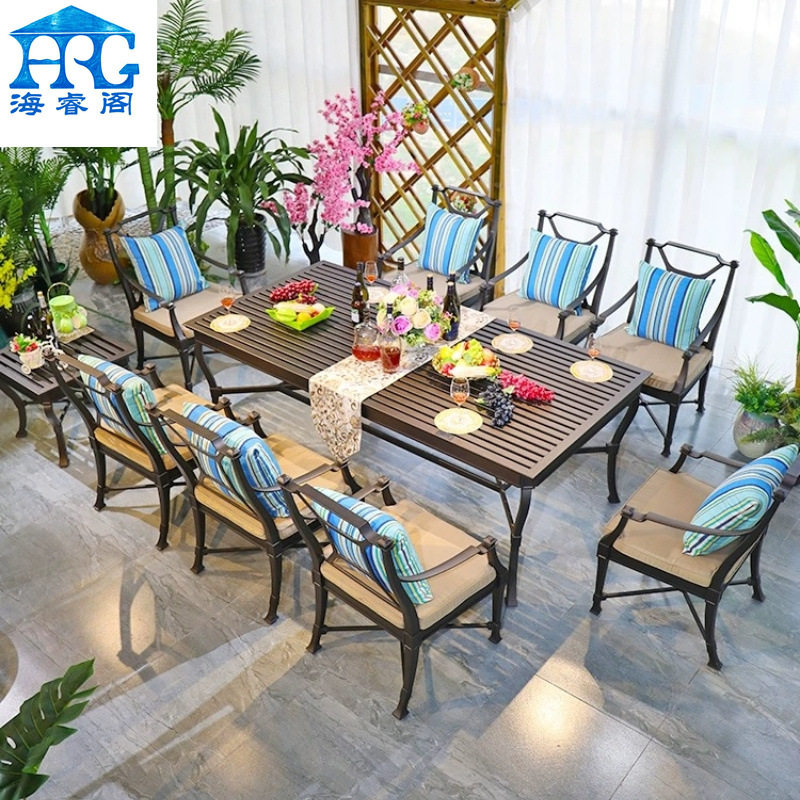 户外铸铝桌椅庭院花园室外露天阳台休闲沙发金属桌椅组合欧式别墅,住宅家具,桌椅套件,淘宝优惠券,粉丝福利购,淘宝优惠卷