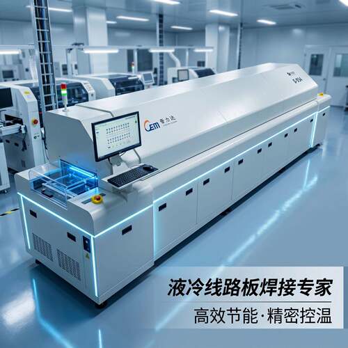 十四温区回流焊液冷隧道炉焊接IGBT SIC MOS汽车灯回流焊接炉