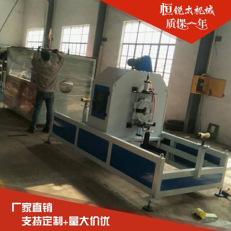 PVc塑料保温管倒角全自动环行切割机 pe管材无屑行星切割机