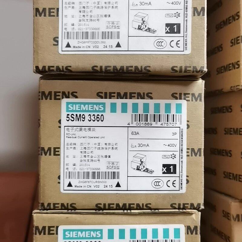 全新西门子电子式漏电模块5SM93360，63A 3P，30