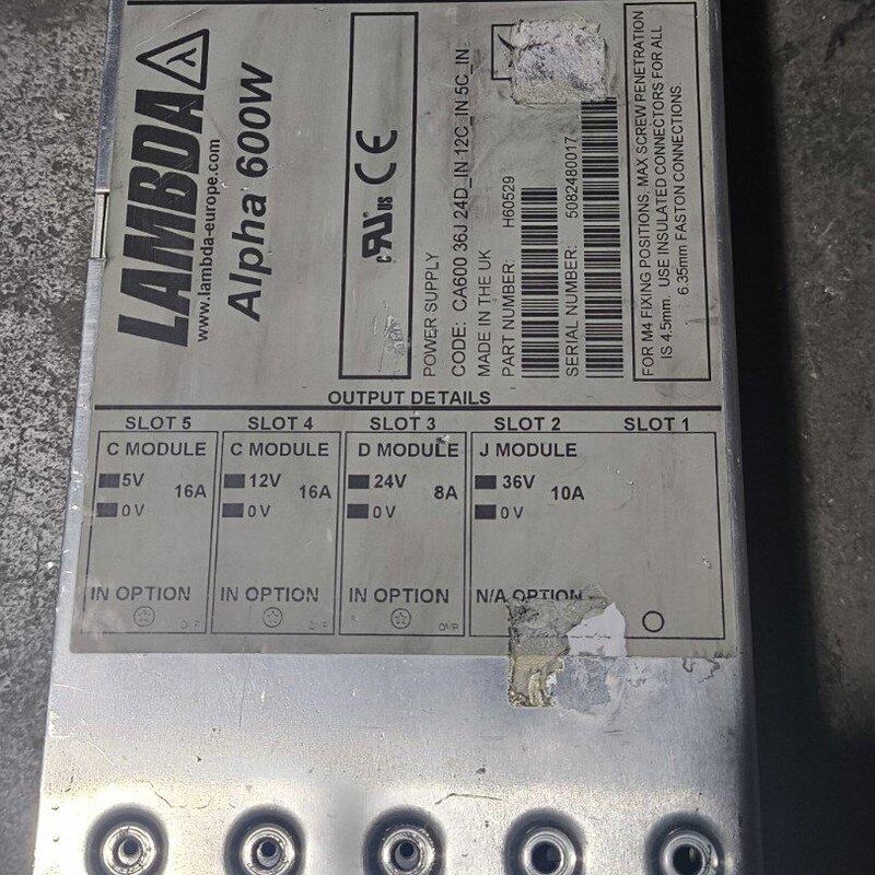议价LAMBDA Alpha600W H60529电源模块 工业可维修