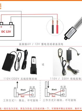 25器mm直流动线性执行电扫地机推杆小型电推杆伸缩笔式992推杆