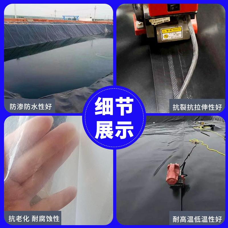 蓄池水人工防湖景IQP观湖水布水库坝防漏一布一膜堤HDPE聚乙烯复
