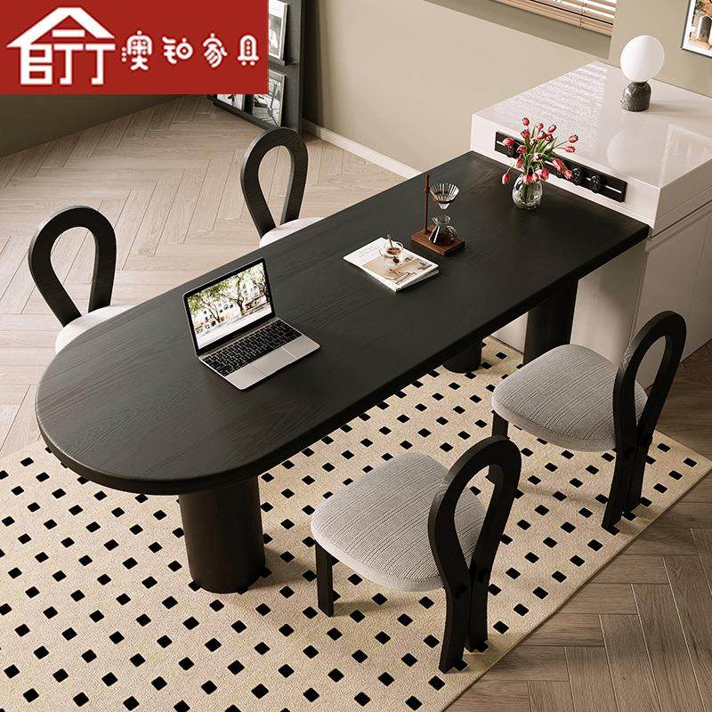 澳铂侘风实木XH240404餐椅桌组合客厅长条桌书桌桌四寂人位家用洽,商业/办公家具,餐桌椅系列,淘宝优惠券,粉丝福利购,淘宝优惠卷