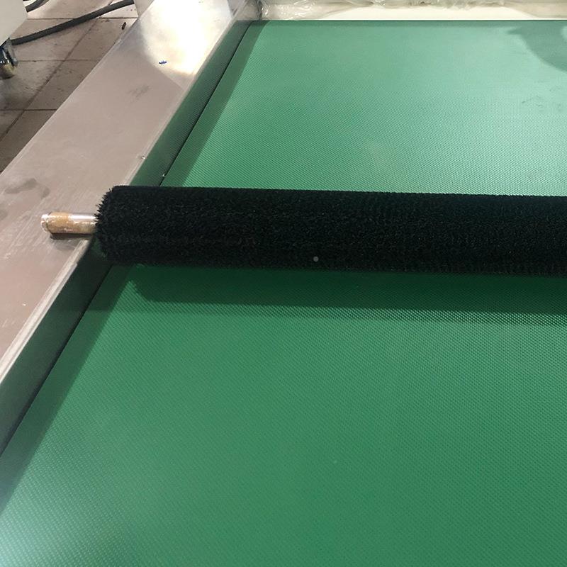 工业玻件璃清洗机配毛刷钢辊清洗械空心机不锈轴尼龙除尘滚筒LSY-