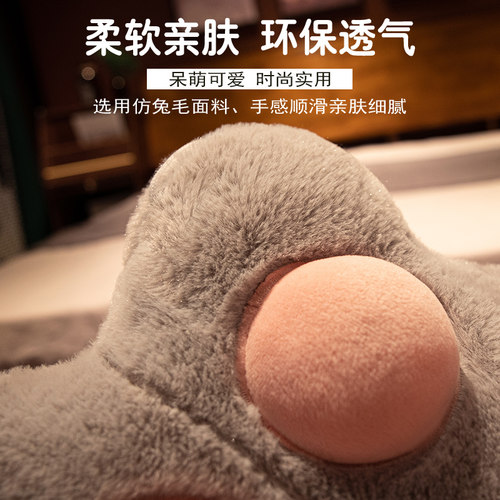 猫爪抱枕被子两用午休靠枕办公室午睡枕头空调毯R子二合一车载加