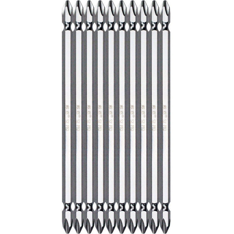 戴恩工具十字f批头双头电动螺丝刀头磁性风批头起子头ph2加长150m