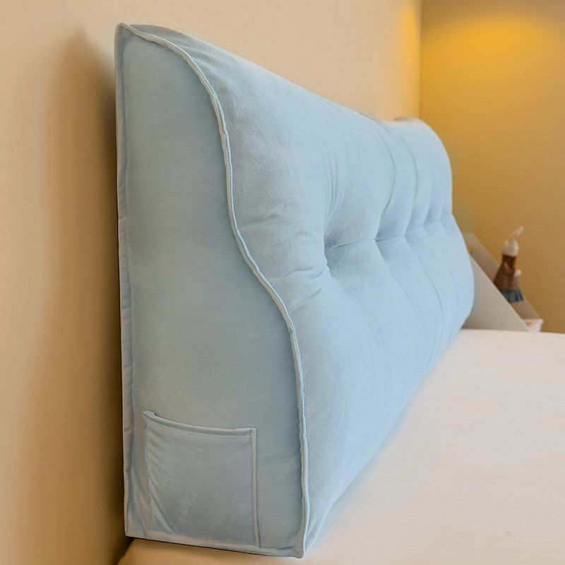 软糯糯 床头靠背软包简约床上靠垫大靠背天O蓝卧室护腰靠枕可拆洗,居家布艺,床头靠垫,淘宝优惠券,粉丝福利购,淘宝优惠卷